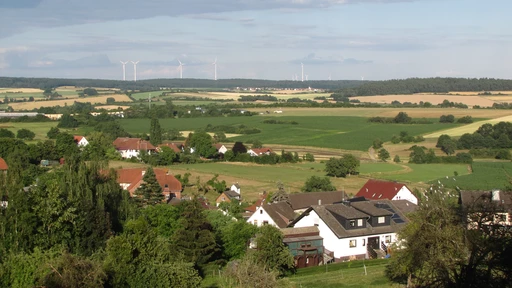 Blick auf die Landschaft